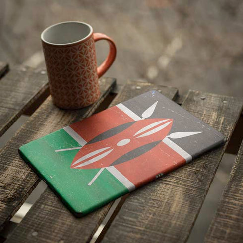 Kenya Flag Distressed iPad Skins